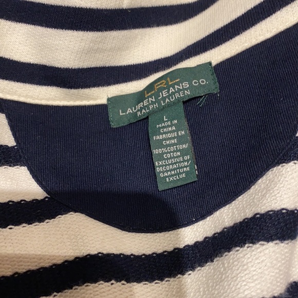 RL Knit Double Breasted Nautical Striped Blazer brings class to any wardrobe - Picture 4 of 5